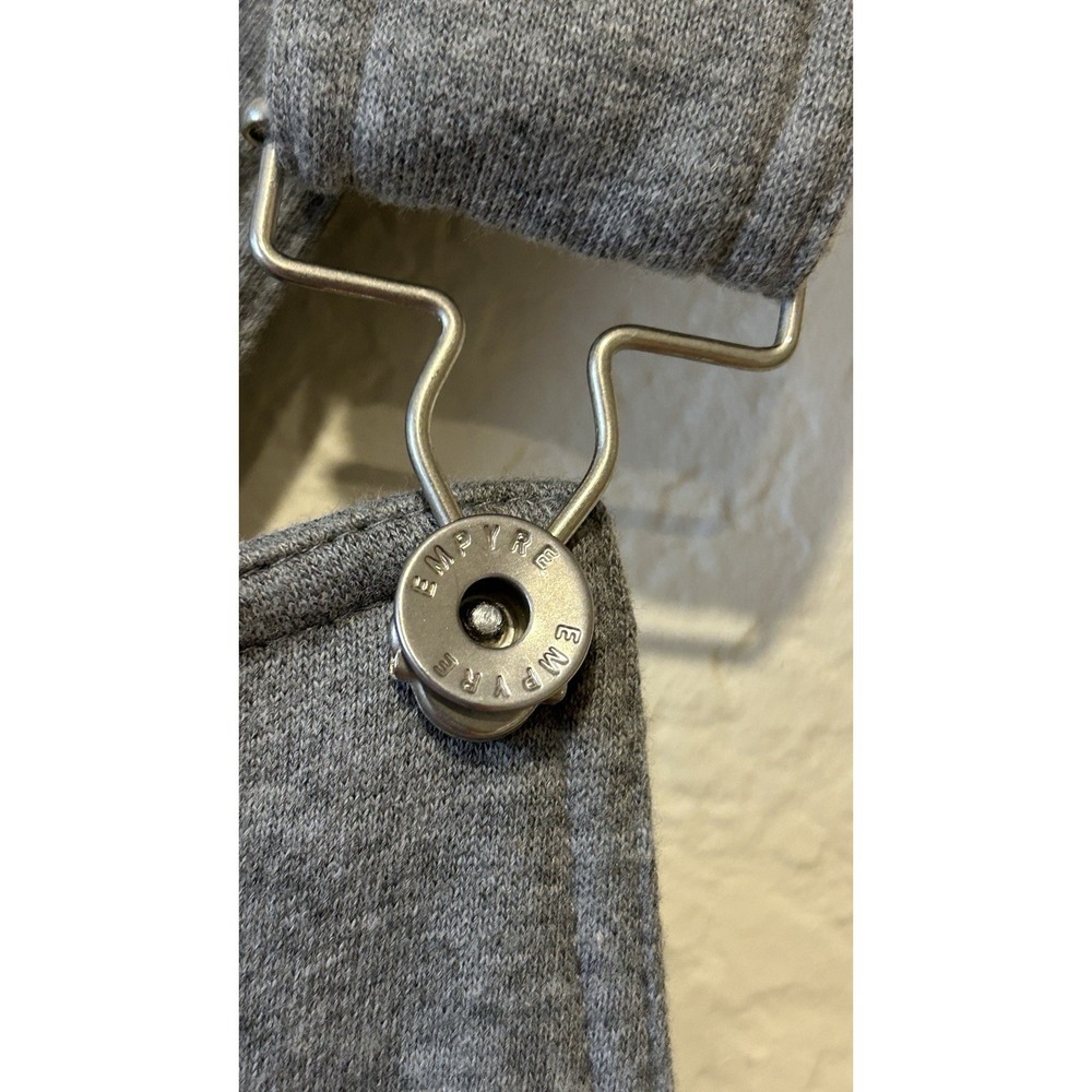 Empyre Men's Bib Overalls Gray Fleece Size M Loungewear Comfy Warm Outdoor - Picture 5 of 12